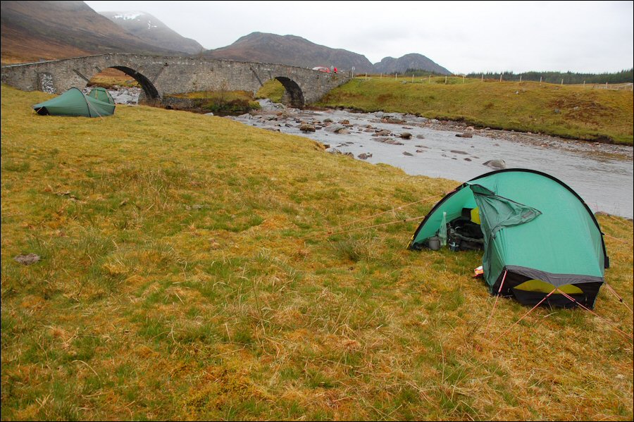 Tent at Garva Bridge